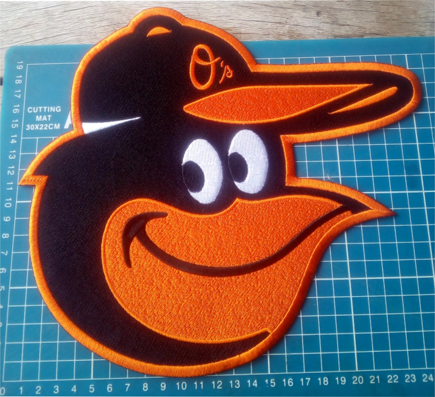 Baltimore Orioles Bird Macot 10" Baseball MLB logo huge Patch Embroidered Jersey