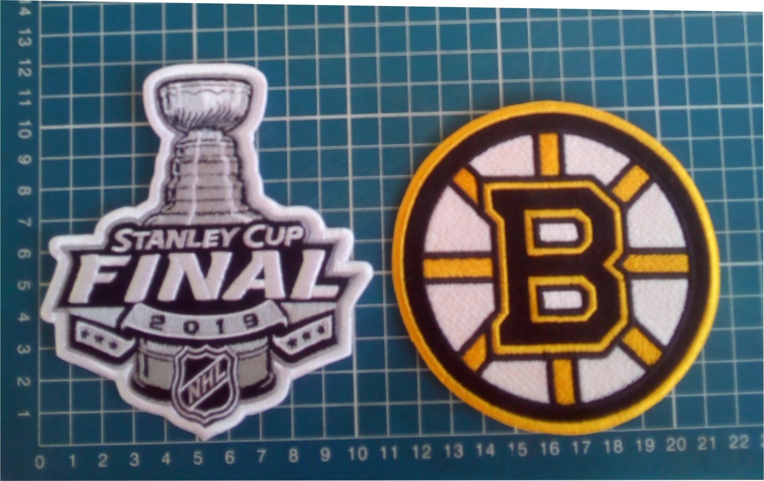 Boston Bruins 2019 NHL Stanley Cup Final Champions logo Patch 2pcs Embroidered