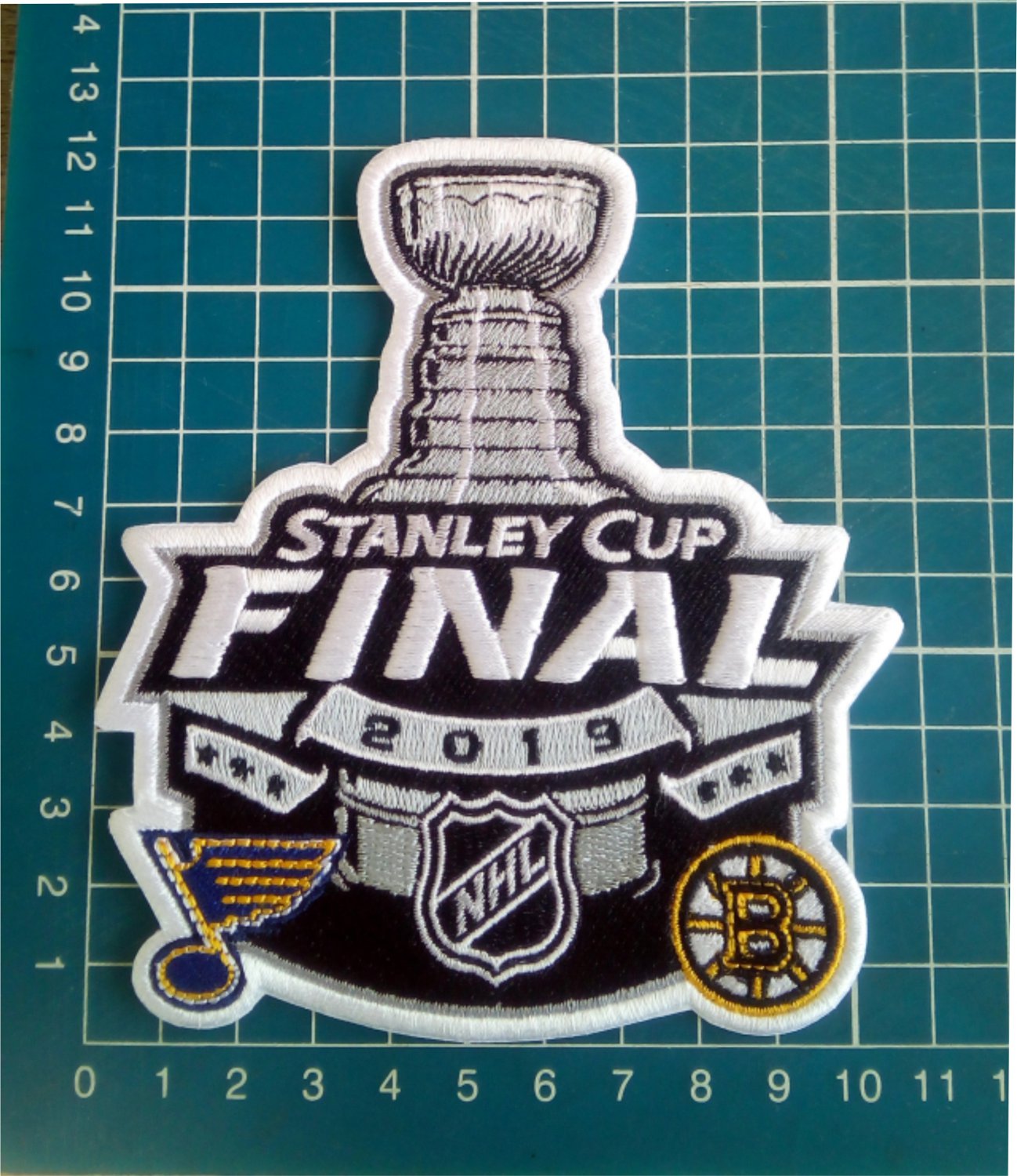 2019 NHL Stanley Cup Final Match Boston Bruins vs. St. Louis Blues Patch embroid
