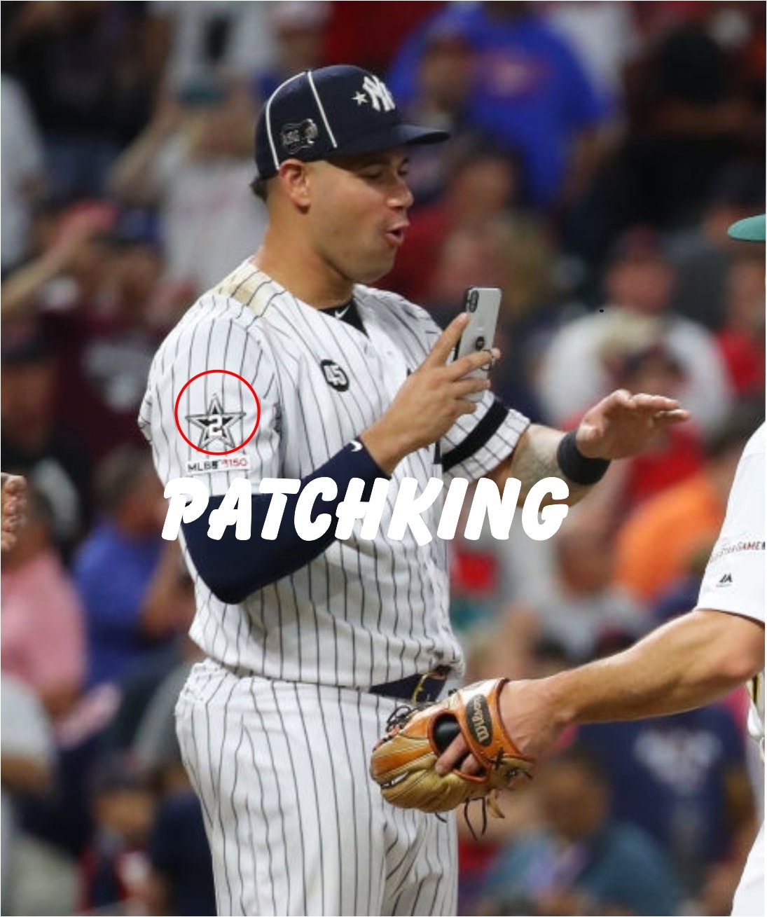Baseball First Time Game MLB Gary Sanchez star 2 patch 3" jersey embroidered