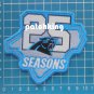 Carolina Panthers 25th season silver anniversary 4" patch NFL Football