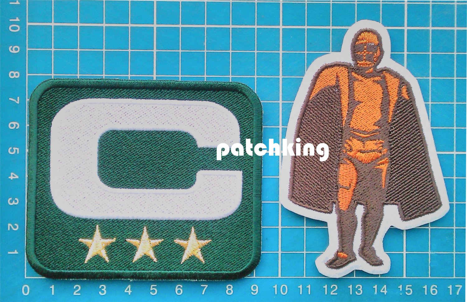Green Bay Packers Captain C patch 3 gold star + Walter Payton Man of