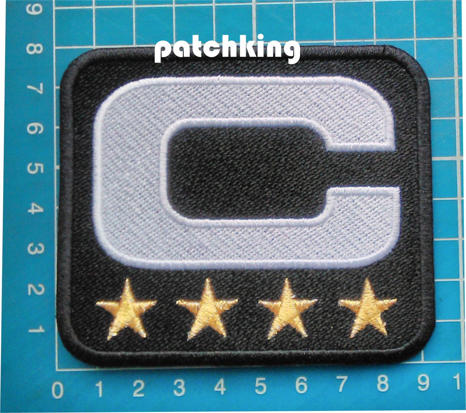 2019 SEASON CAPTAIN C PATCH NFL FOOTBALL C WHITE 4 STAR GOLD JERSEY EMBROIDERED