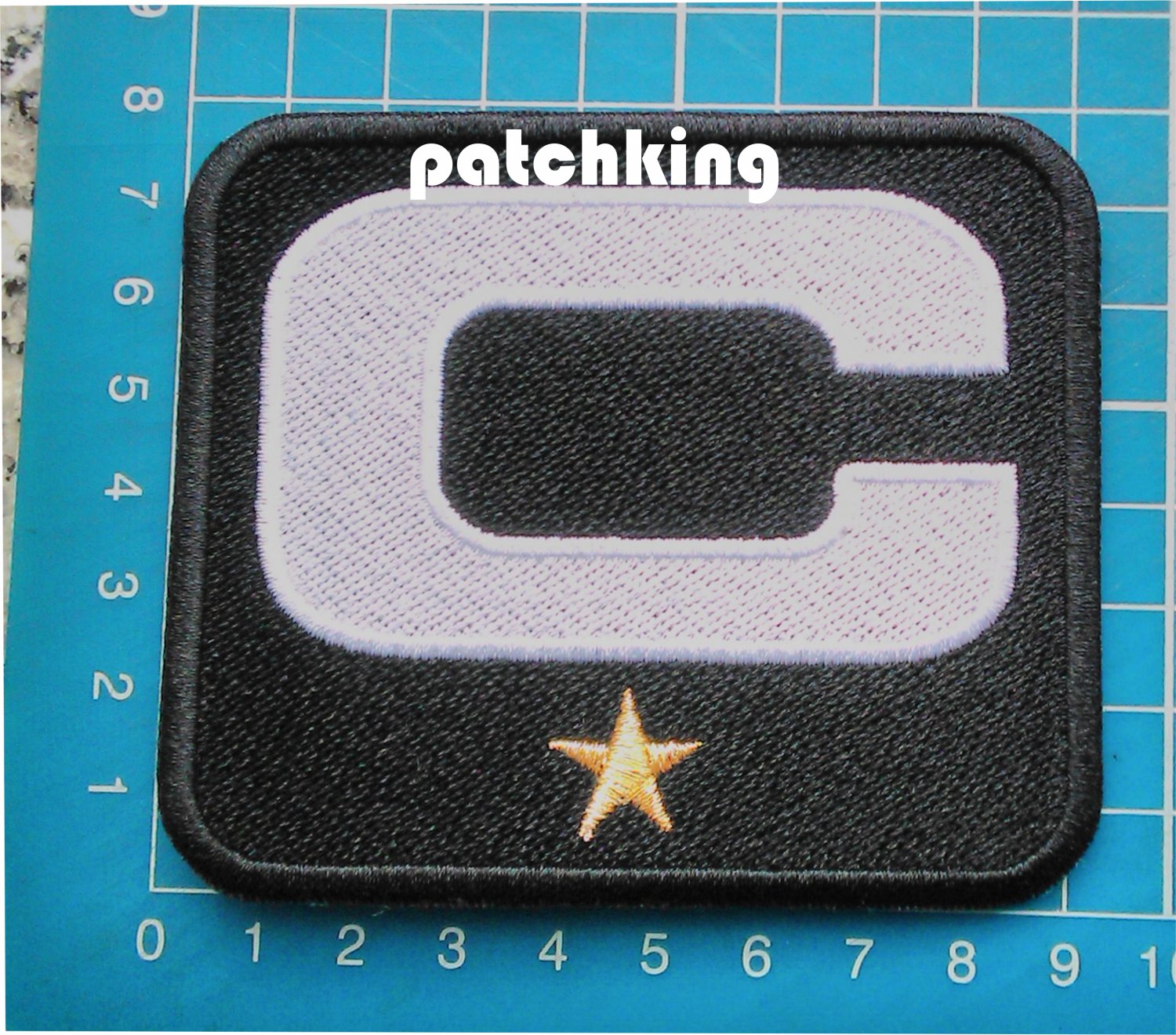 2019 SEASON CAPTAIN C PATCH NFL FOOTBALL C WHITE 1 STAR GOLD JERSEY EMBROIDERED