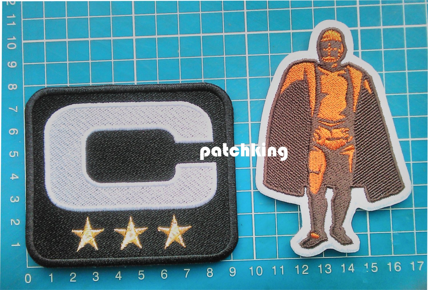 New Orleans Saints Captain C patch 3 gold star Walter Payton Man of Year Patch