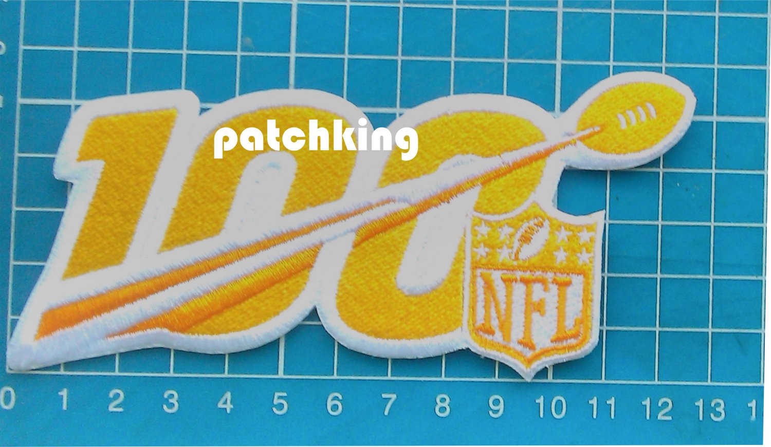 2019 NFL Football 100th years Anniversary Child Cancer Awareness Yellow 5"