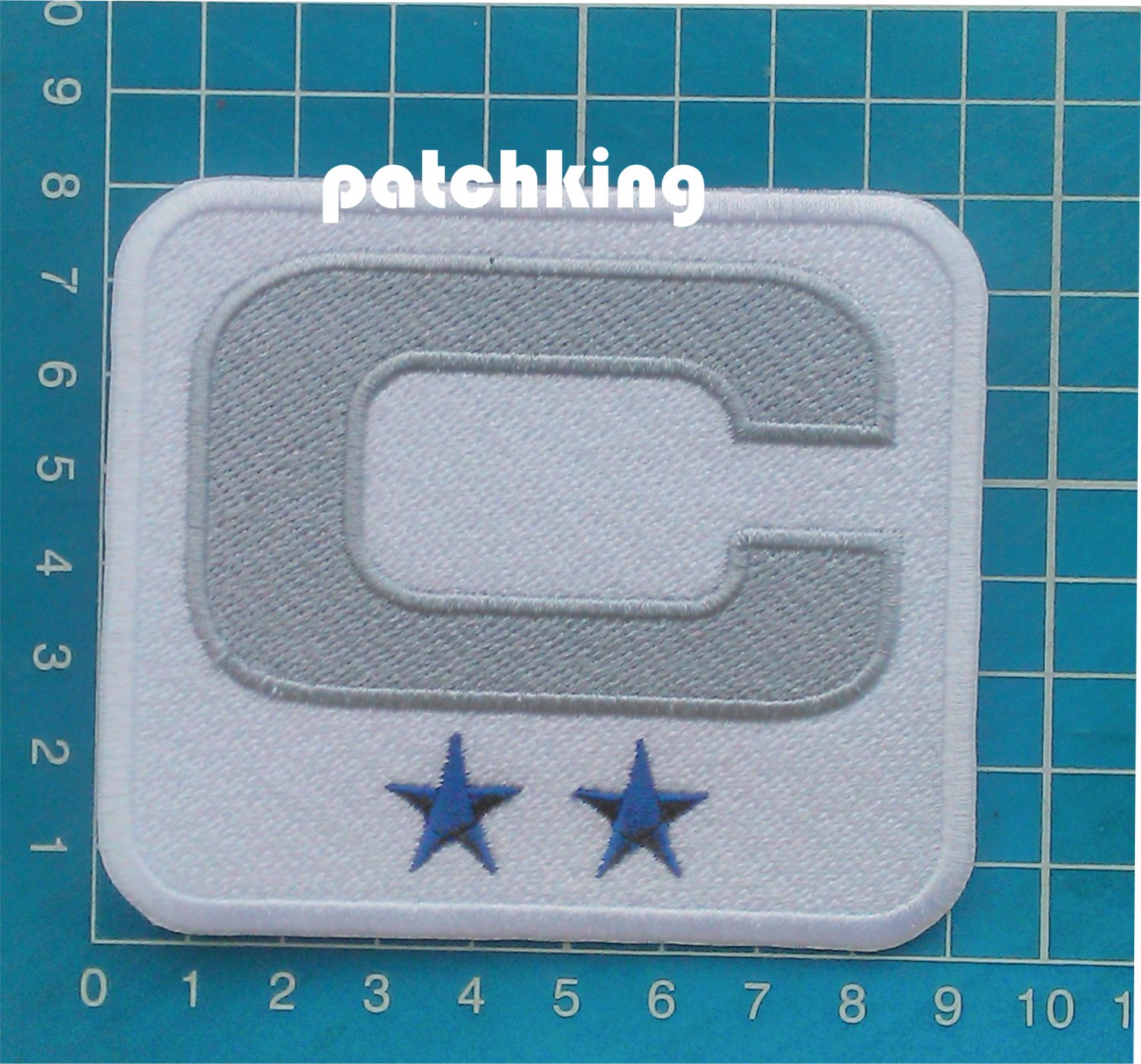 2019 Dallas Cowboys Captain C Patch 2 Star NFL Football Jersey 3.5" Patch