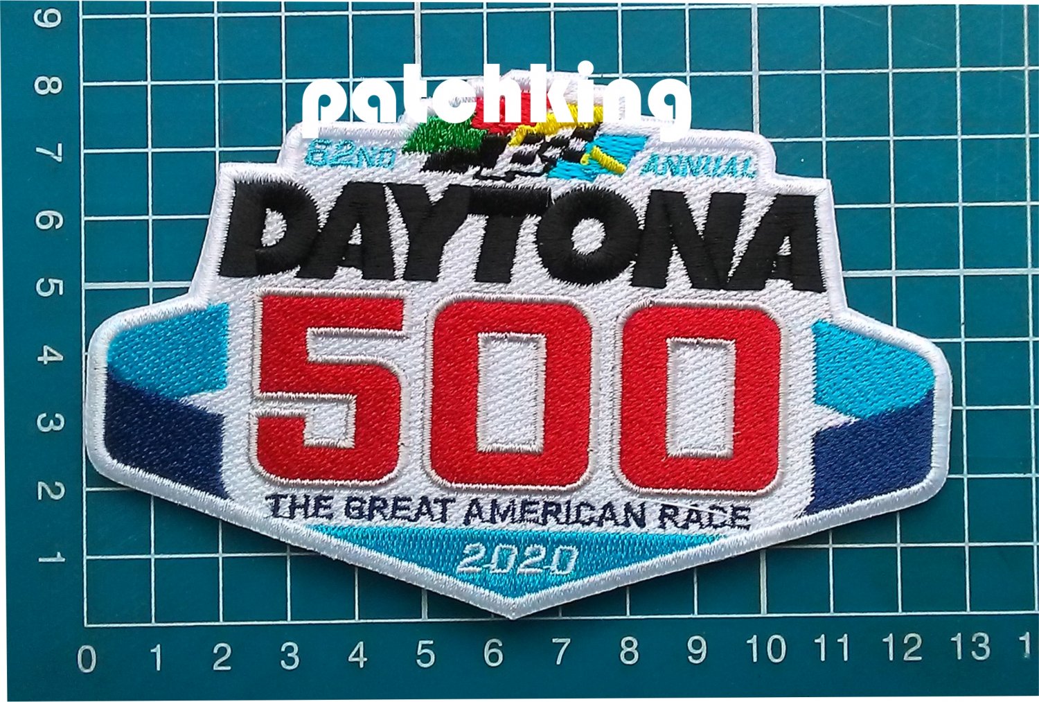 Daytona 500 Patch Feb 16 2020 NASCAR Racing 4" Jersey sew on embroidery