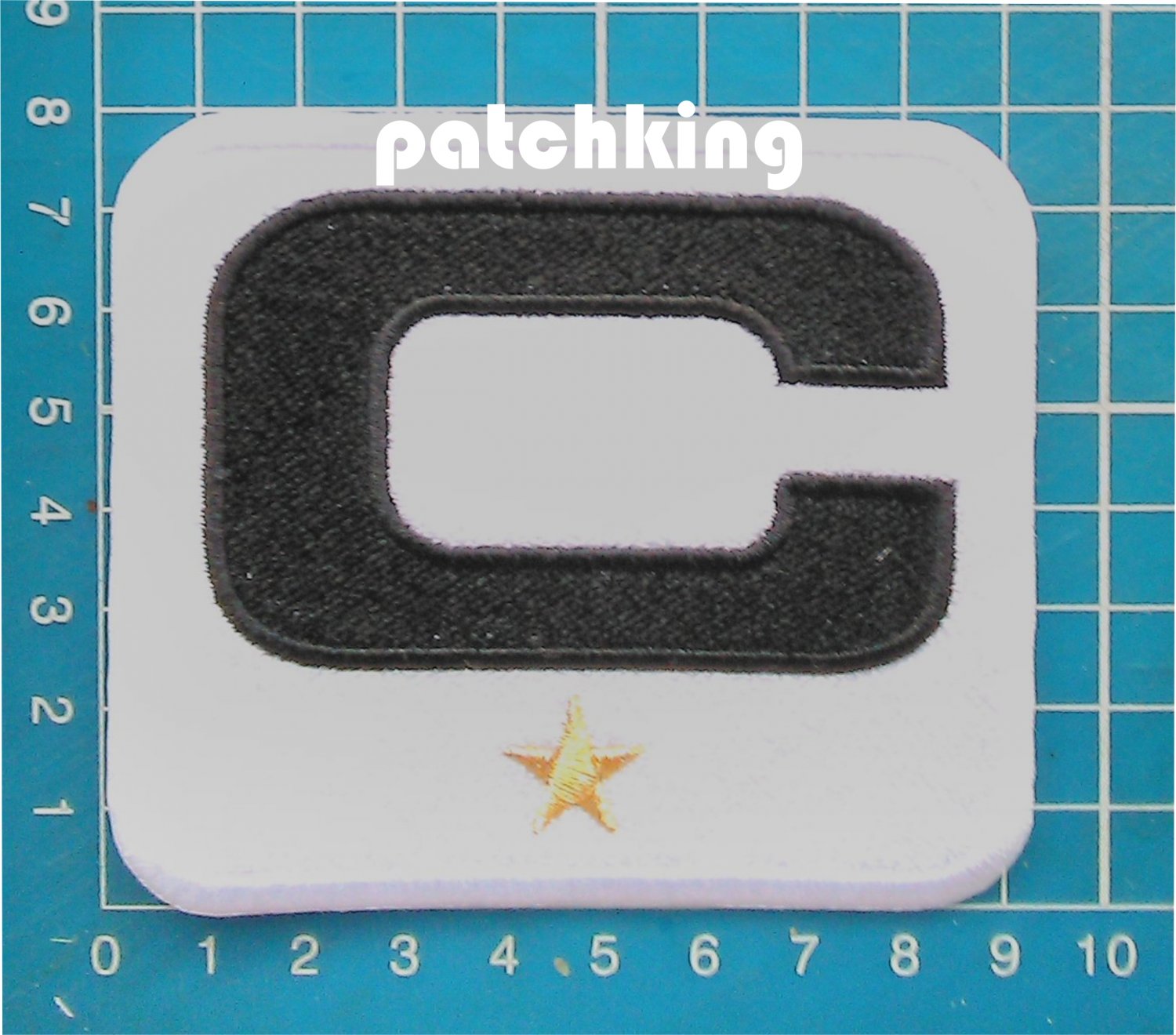 2019 SEASONS NEW ORLEANS SAINTS CAPTAIN C PATCH NFL FOOTBALL C BLACK 1 STAR GOLD