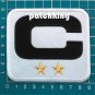 2019 SEASONS NEW ORLEANS SAINTS CAPTAIN C PATCH NFL FOOTBALL C BLACK 2 STAR GOLD