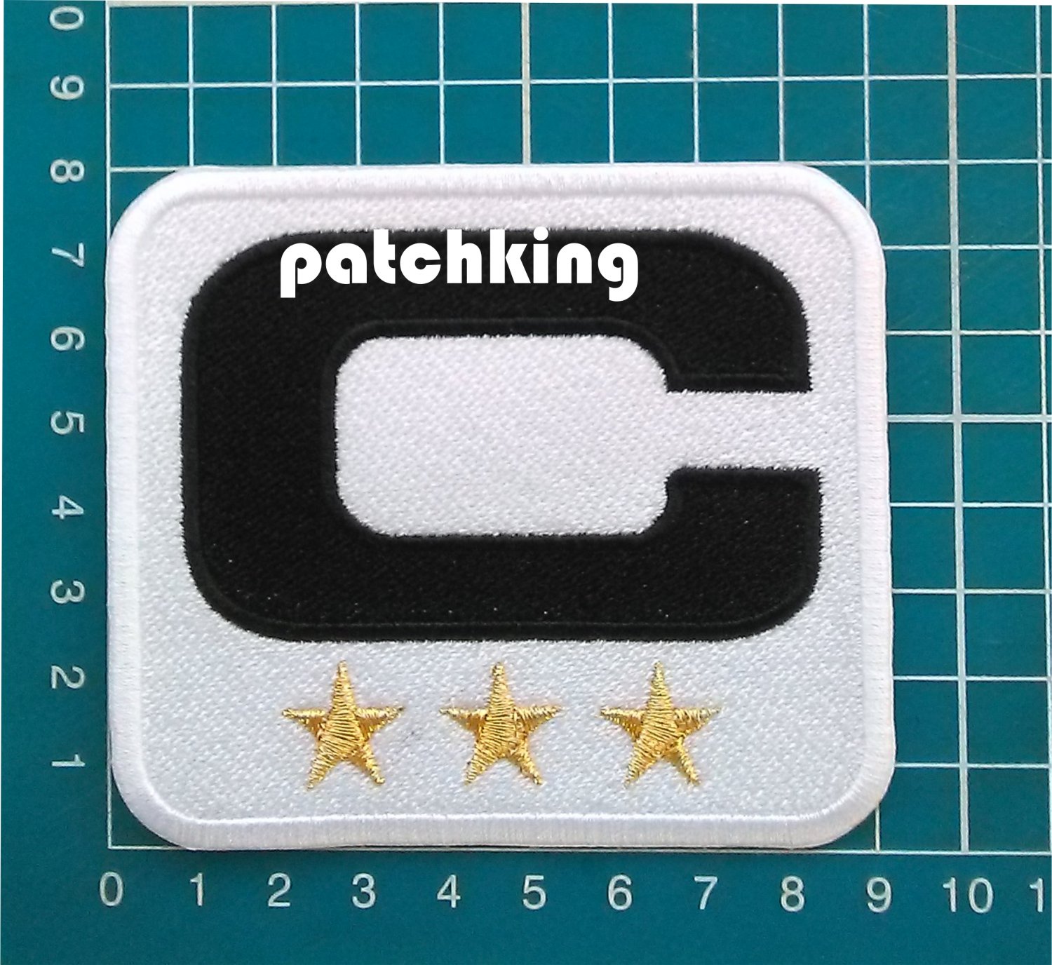2019 SEASONS NEW ORLEANS SAINTS CAPTAIN C PATCH NFL FOOTBALL C BLACK 3 STAR GOLD