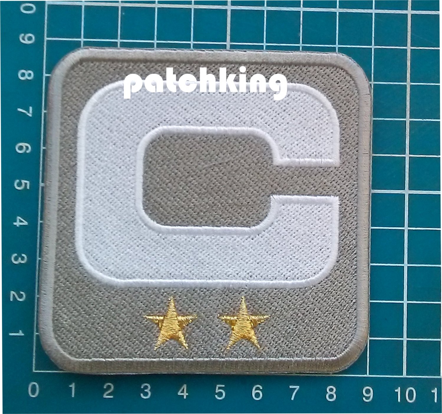 Seattle Seahawks Football NFL 2019 Season Captain C white 2 star Gold Gray patch