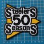 NFL Football PITTSBURGH STEELERS 50th Anniversary SUPERBOWL PATCH SEW ON EMBROID