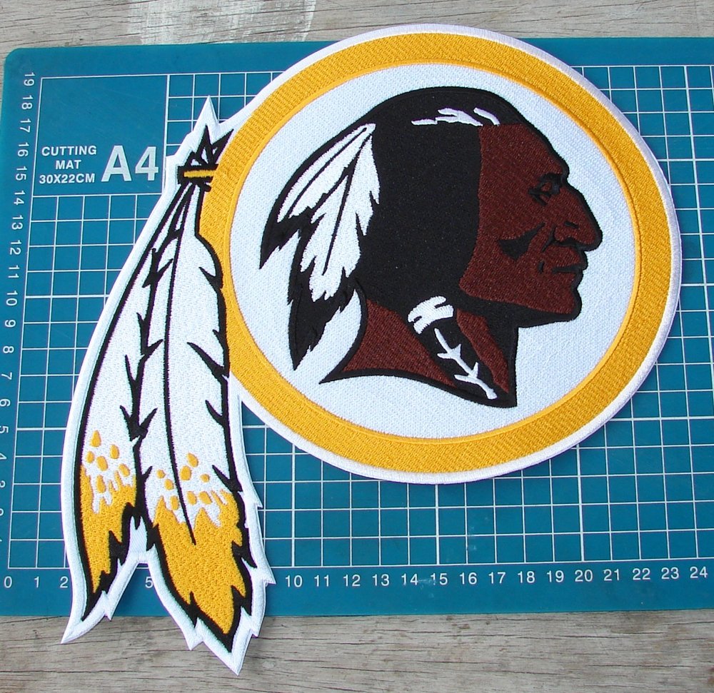 WASHINGTON REDSKINS NFL FOOTBALL SUPERBOWL PATCH 10" HUGE JERSEY EMBROIDERED