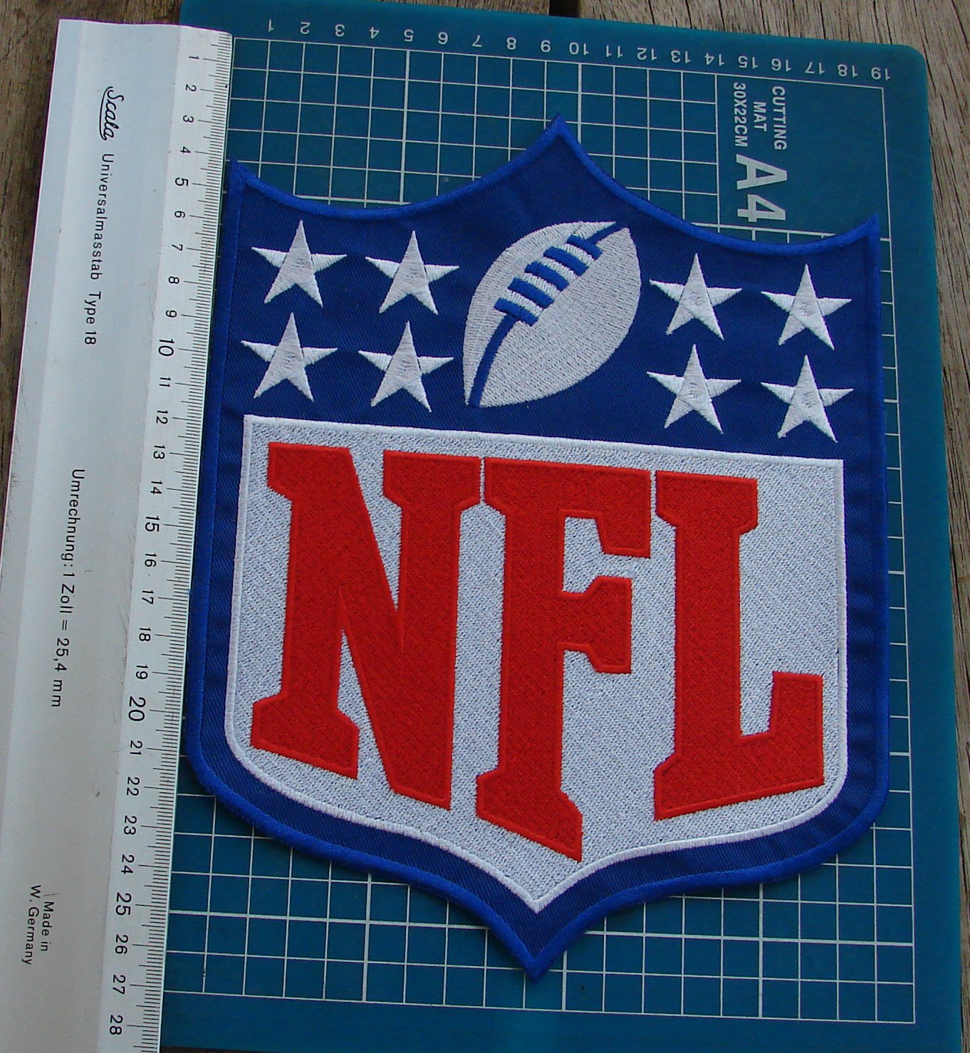 NFL logo football superbowl huge 10" patch  back jacket Jersey sew on embroidery