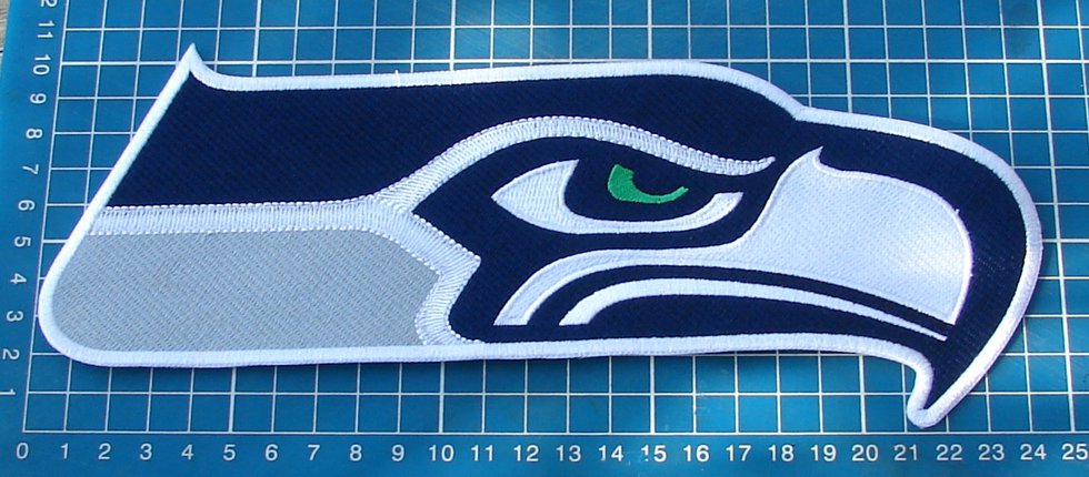 Seattle Seahawks Football NFL Superbowl logo patch huge 9.6" Jersey Embroidered