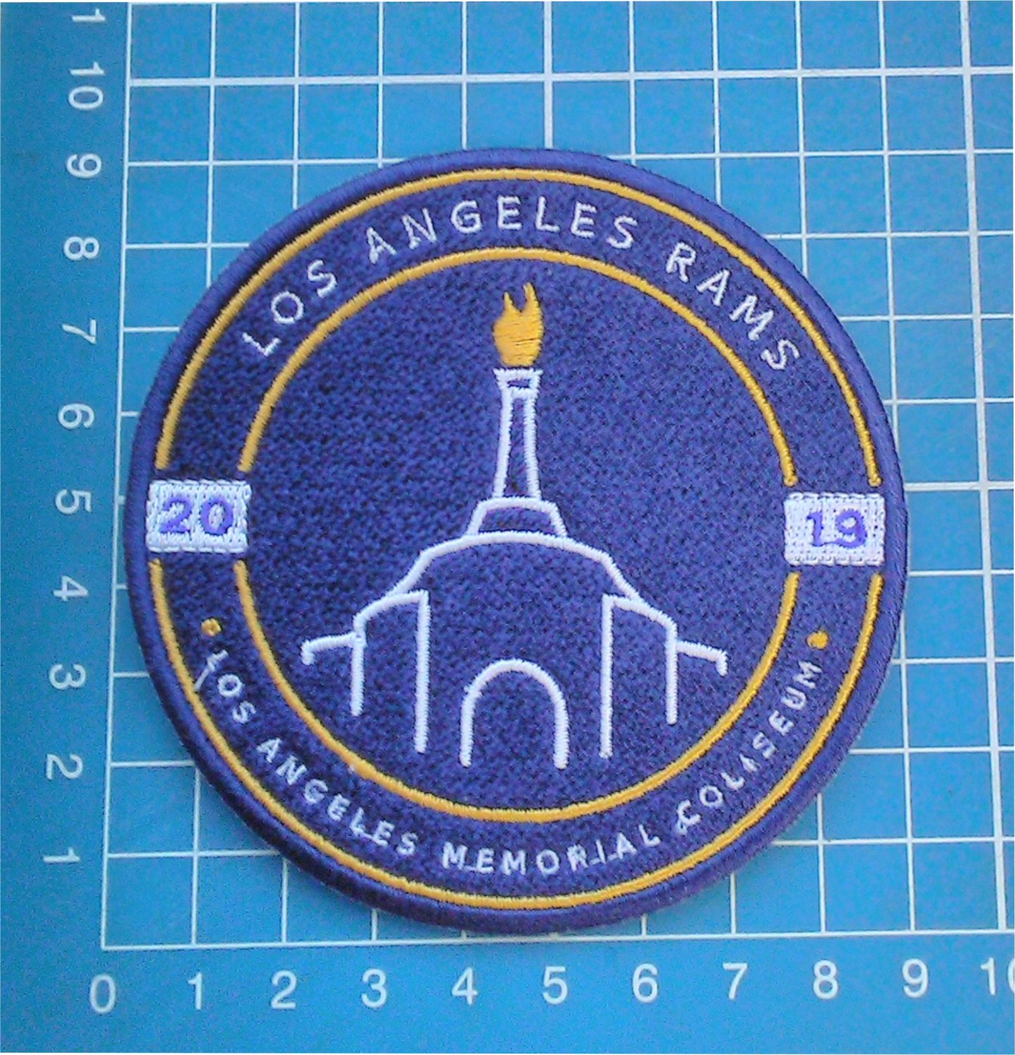 NFL Football LOS ANGELES RAMS COLISEUM MEMORIAL Last Game Patch 100th NFLSeason