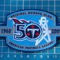 TENNESSEE TITANS 50th ANNIVERSARY MEMBER PATCH JERSEY FOOTBALL NFL EMBROIDERED