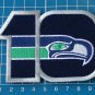 SEATTLE SEAHAWKS 10th ANNIVERSARY NFL FOOTBALL PATCH EMBROIDERED WILLABEE sew
