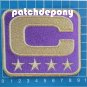 CAPTAIN C PATCH FOOTBALL MINNESOTA VIKINGS SUPERBOWL NFL C GOLD 4 GOLD STAR