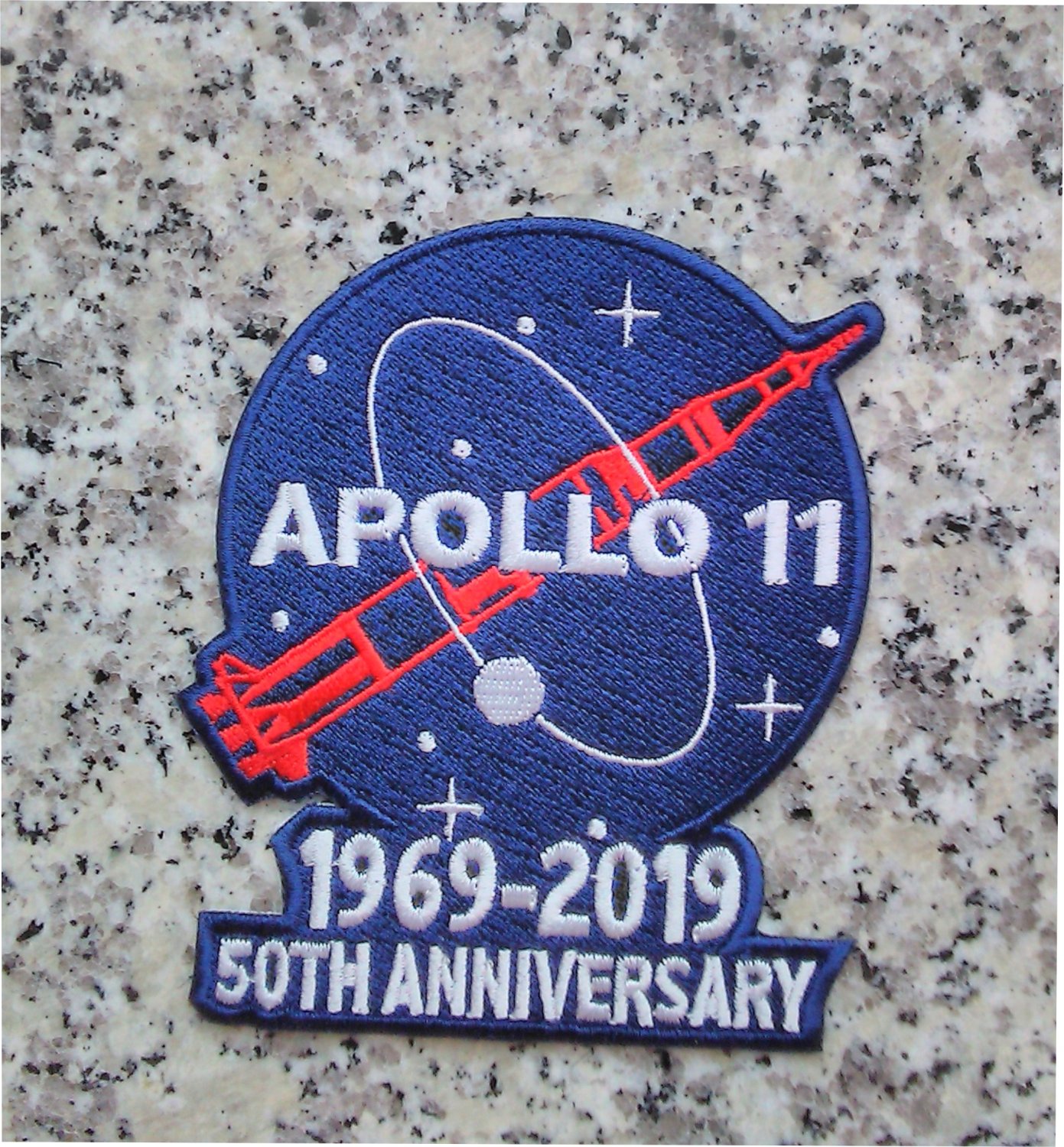 Apollo 11 50th anniversary 4" patch 1969-2019 Astronauts Exploration Mission
