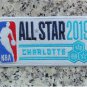 NBA 2019 All Star Game Charlotte Hornets 4" Patch Jersey Embroidered