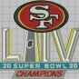 2020 Superbowl LIV 54 SAN FRANCISCO 49ers CHAMPIONS JERSEY sew on embroid PATCH