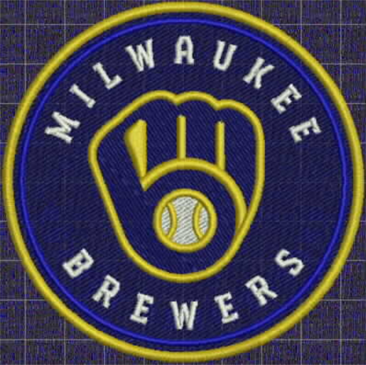 MLB Baseball Milwaukee Brewers Primary logo patch Jersey sew on embroid