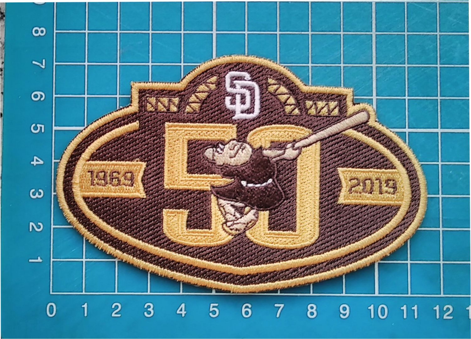 San Diego Padres 50th anniversary Baseball MLB Patch 4.5"Jersey Embroidered