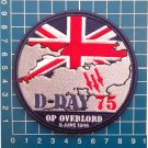 WW II D-Day 75th Anniversary OP Overlord Great Britain Jersey Patch Logo Sew On