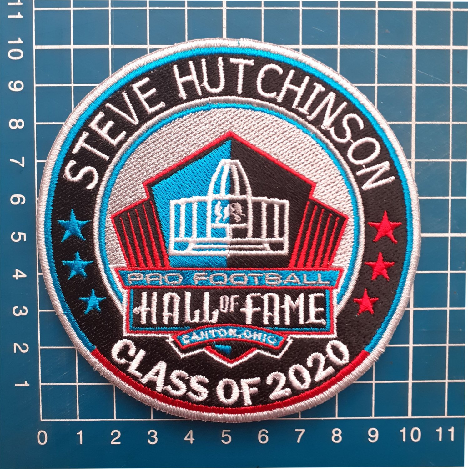 STEVE HUTCHINSON HALL OF FAME CLASS 2020 NFL FOOTBALL PATCH SEW ON EMBROIDERED