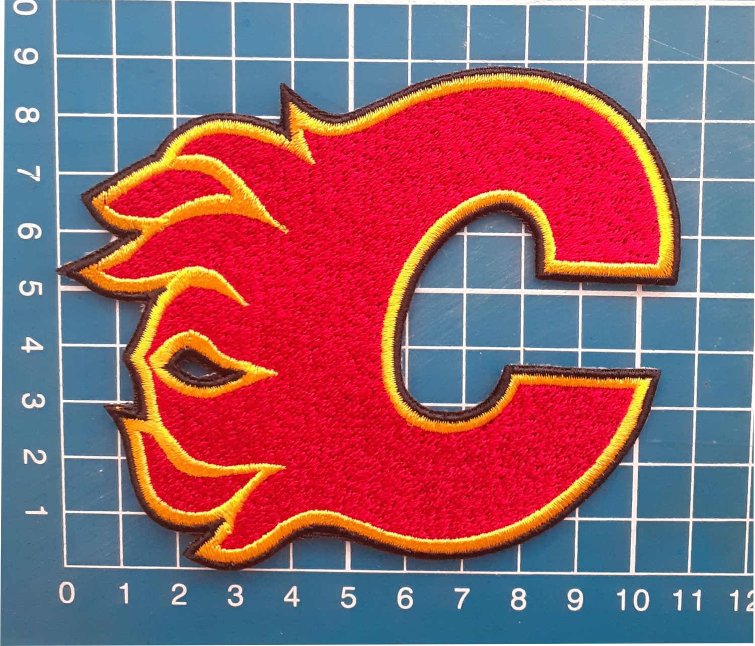 CALGARY FLAMES NHL HOCKEY National Team Logo RED sew on  embroidery