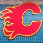 CALGARY FLAMES NHL HOCKEY National Team 9.8" Huge Logo RED sew on embroidery
