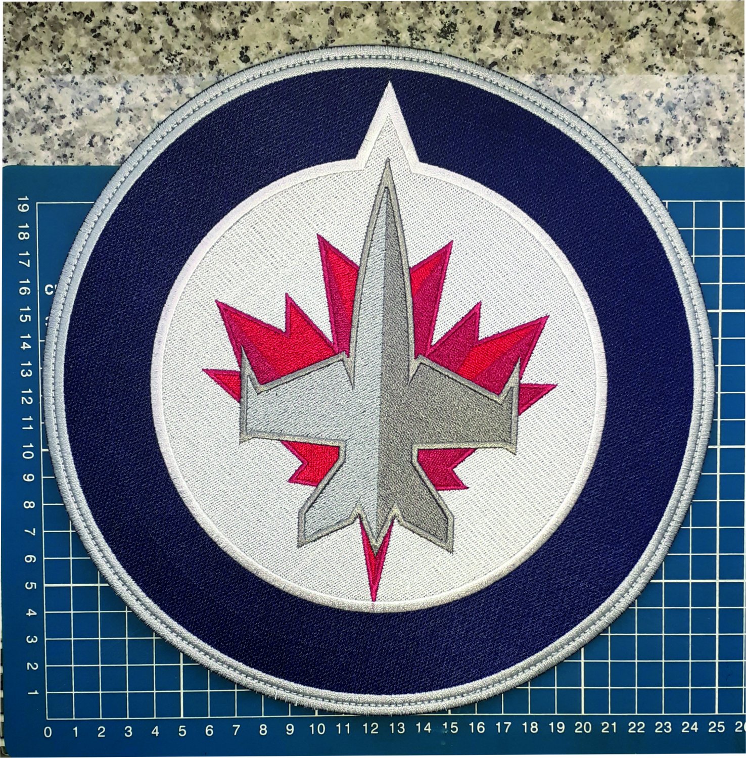 Winnipeg Jets NHL Hockey Primary Team Huge Logo Jersey Emblem 9.8" Patch sew on