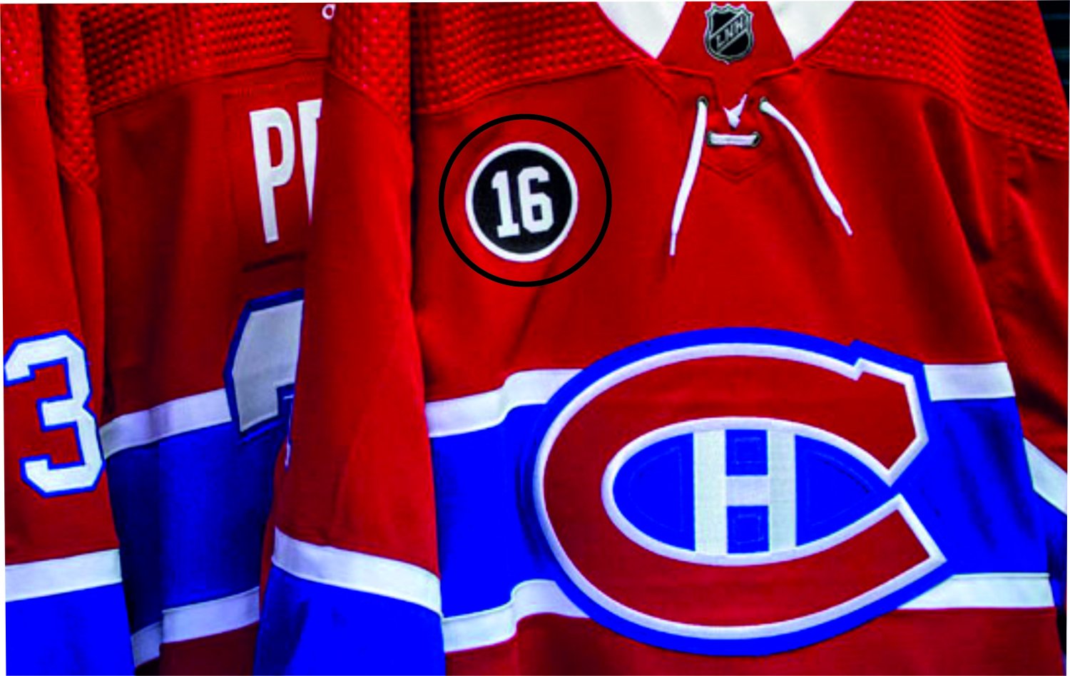 Montreal Canadiens Henri Richard 16 Memorial Patch NHL Hockey Patch sew on