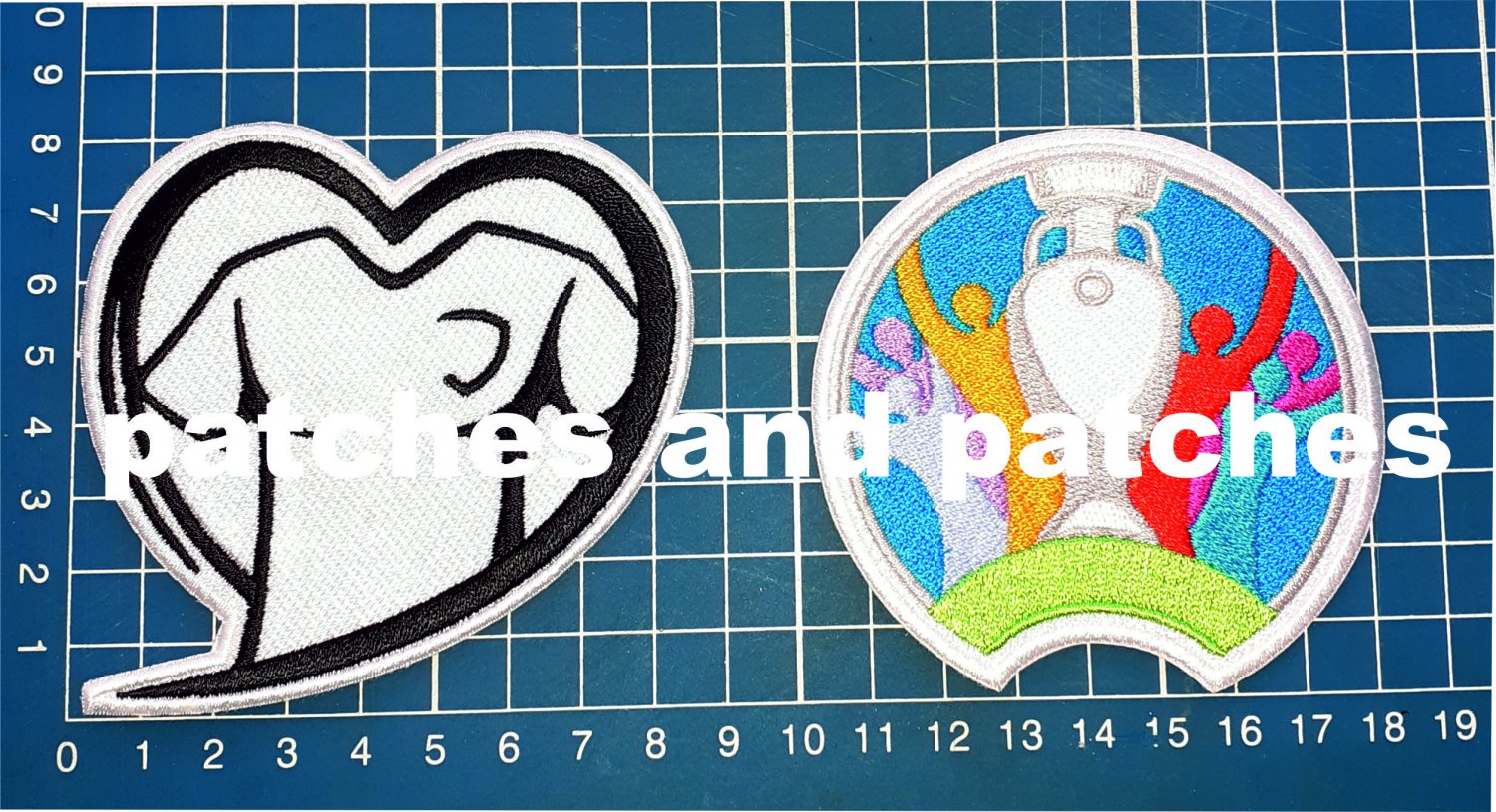 2020 UEFA European Euro Cup Qualifier Football Soccer Badge Patch sew on embroid