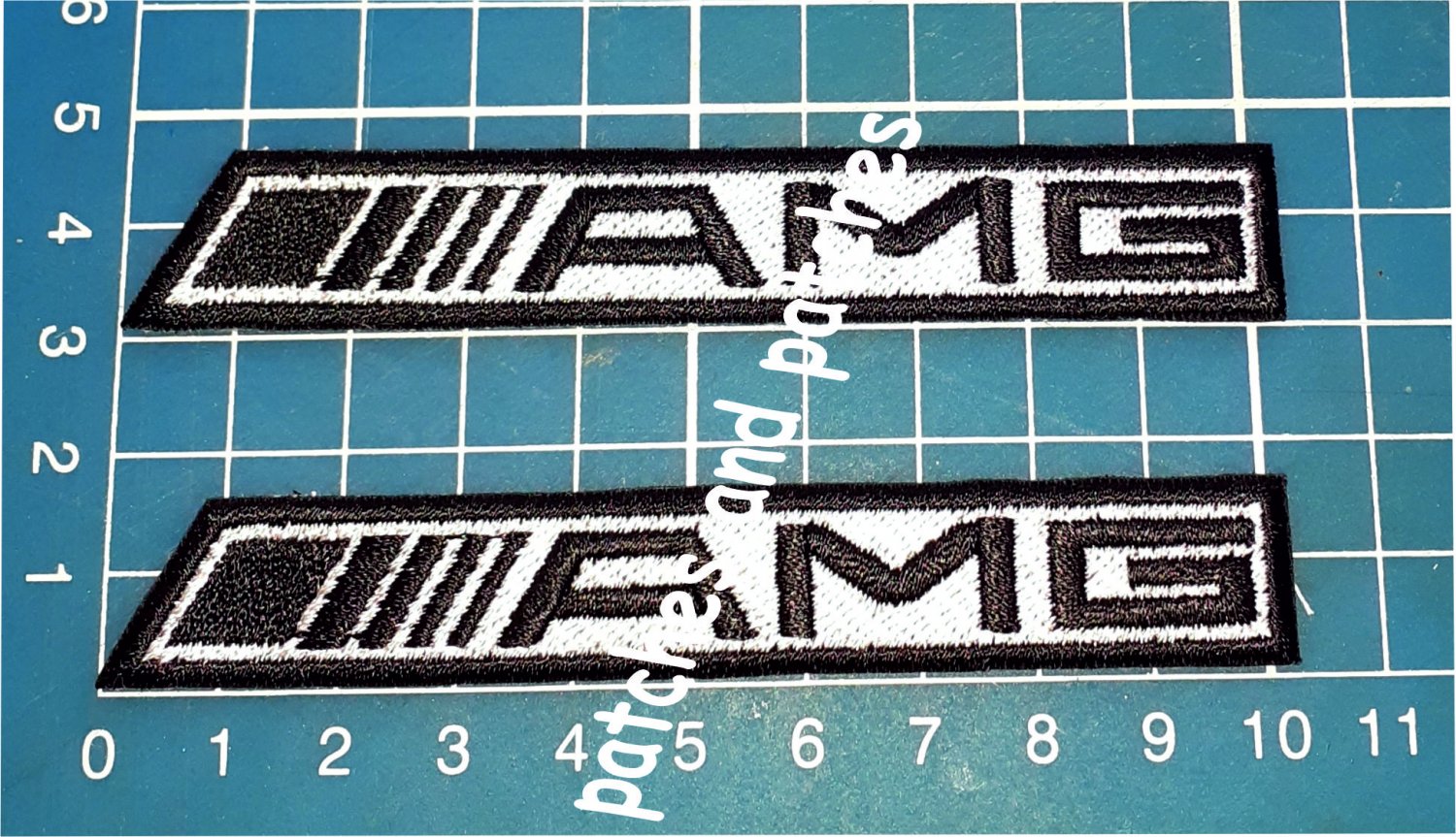 AMG Mercedes Benz Patch German Car Auto Jersey Auto Tuning Racing  2pcs sew on