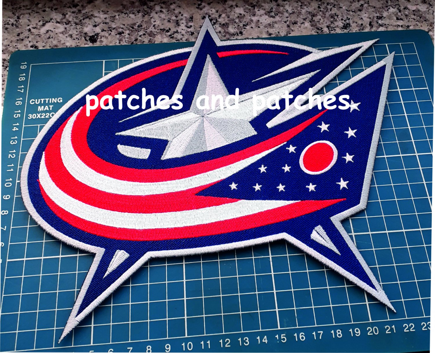 Columbus Blue Jackets NHL Hockey Primary Team Logo Jersey Emblem Patch sew on