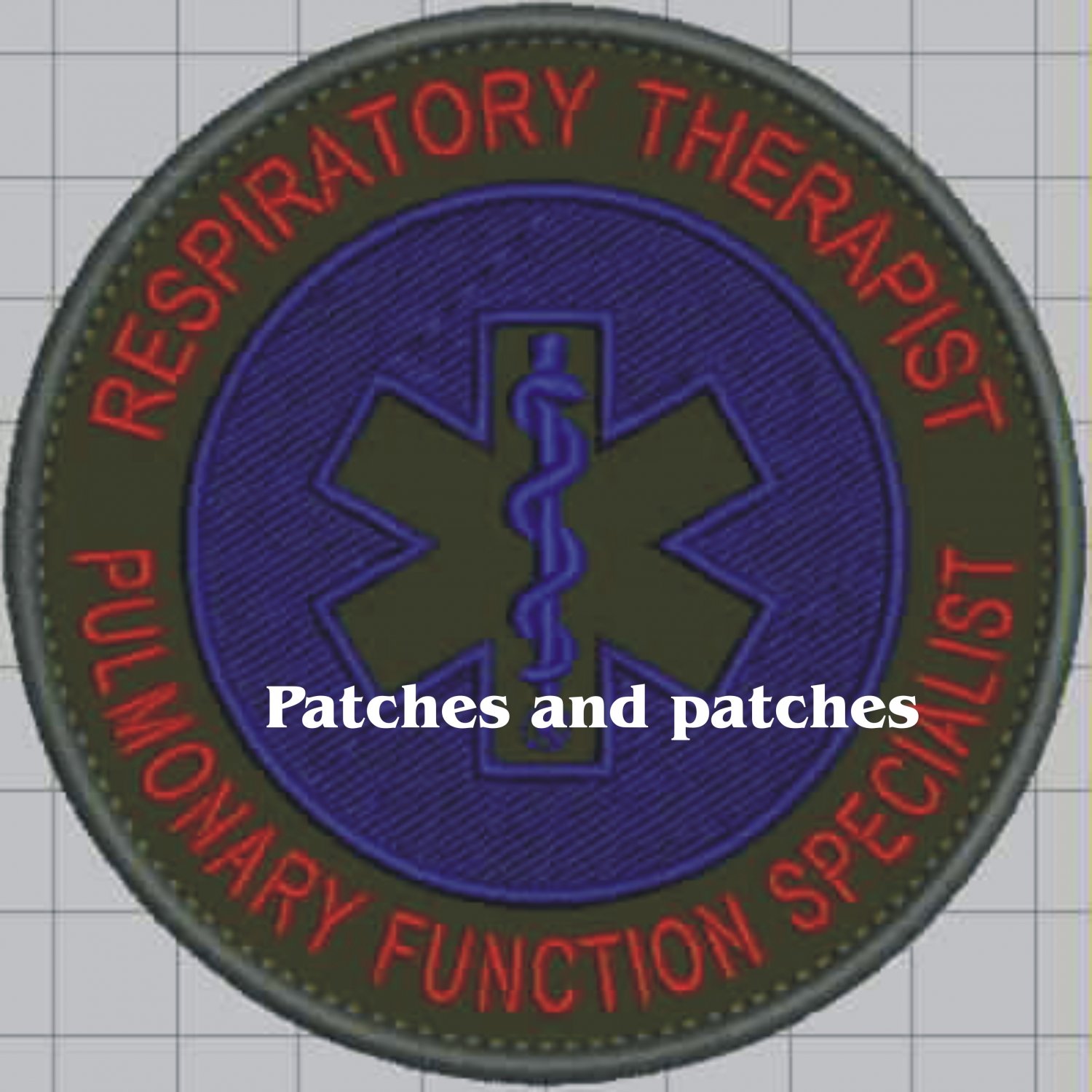 First Response Respiratory Therapist Pulmonary Function Specialist Medical Patch