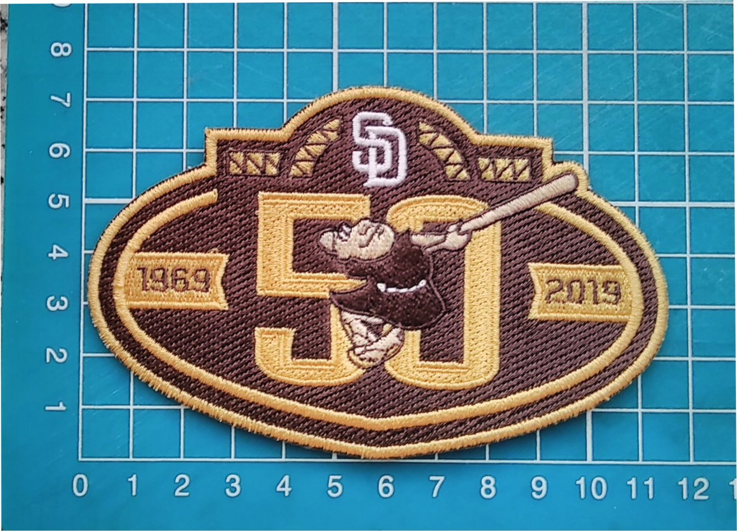 San Diego Padres 50th anniversary Baseball MLB Patch 4.5"Jersey Embroidered sew