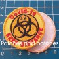 Biohazard Symbol Quarantine KEEP DISTANCE Patch Jersey Emblem Social Distancing