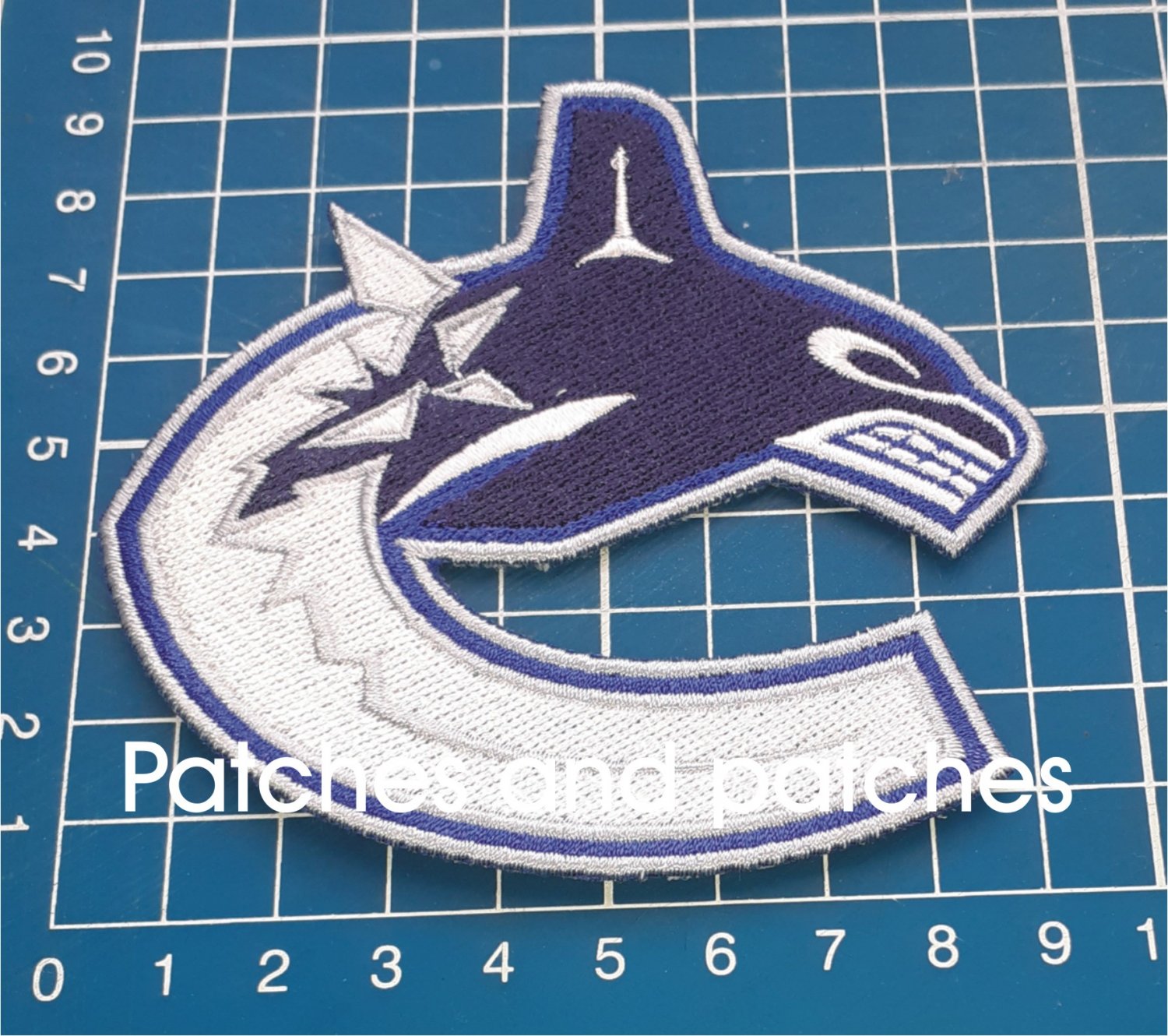 Vancouver Canucks Logo NHL Hockey Jersey Patch Sew On Embroidery embroid