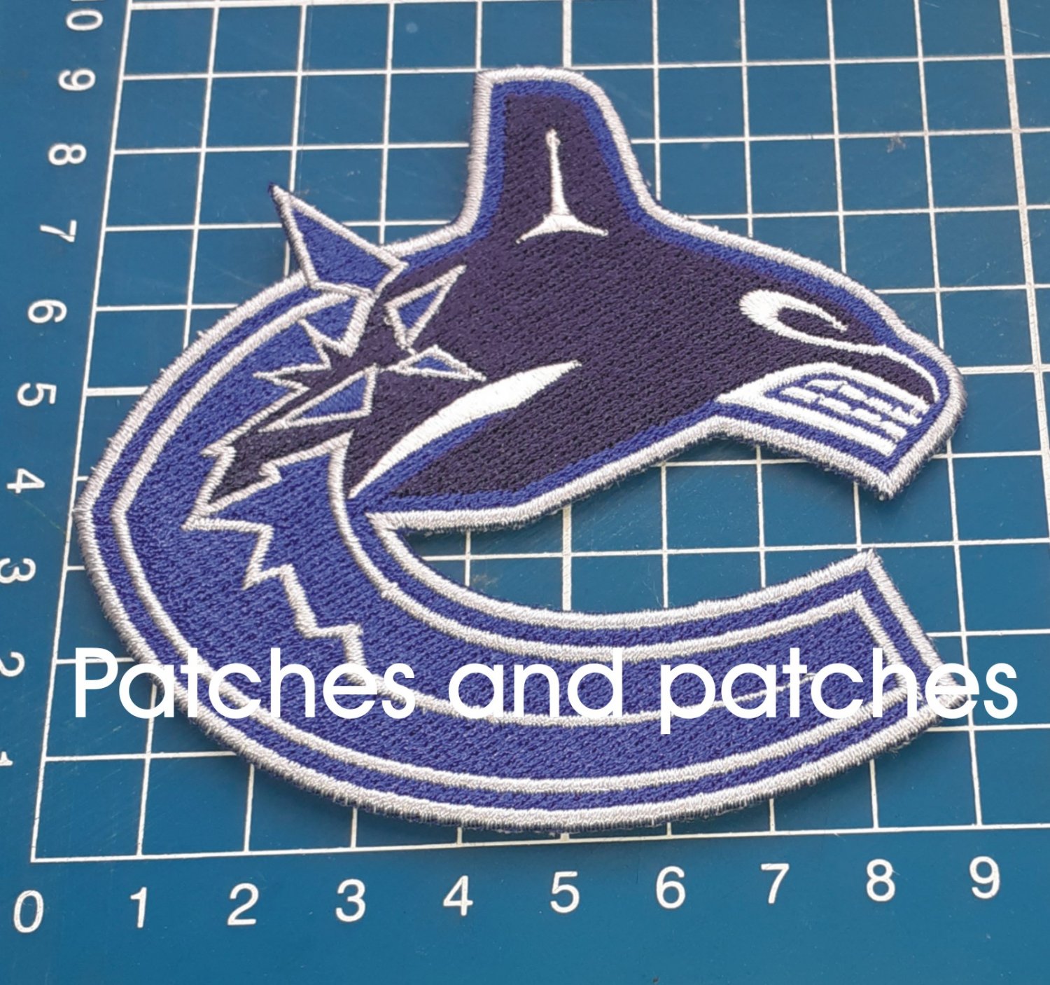 Vancouver Canucks Logo NHL Hockey Jersey Patch Sew On Embroidery embroid