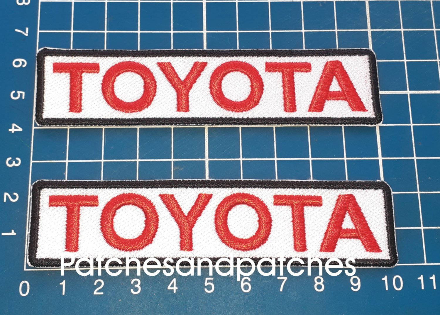 Toyota Logo Motor Company Automaker Car Racing Trucks Sew on Embroid 2pc Patches