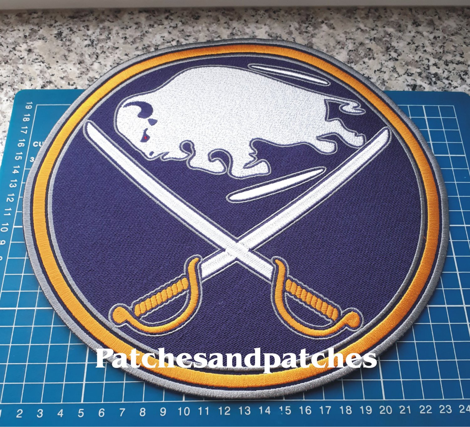 NHL Hockey Buffalo Sabres Primary logo 10" Patch Jersey sew on embroidery