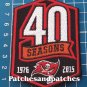 NFL Football Tampa Bay Buccaneers 40th anniversary Patch Logo Sew On Embroidery