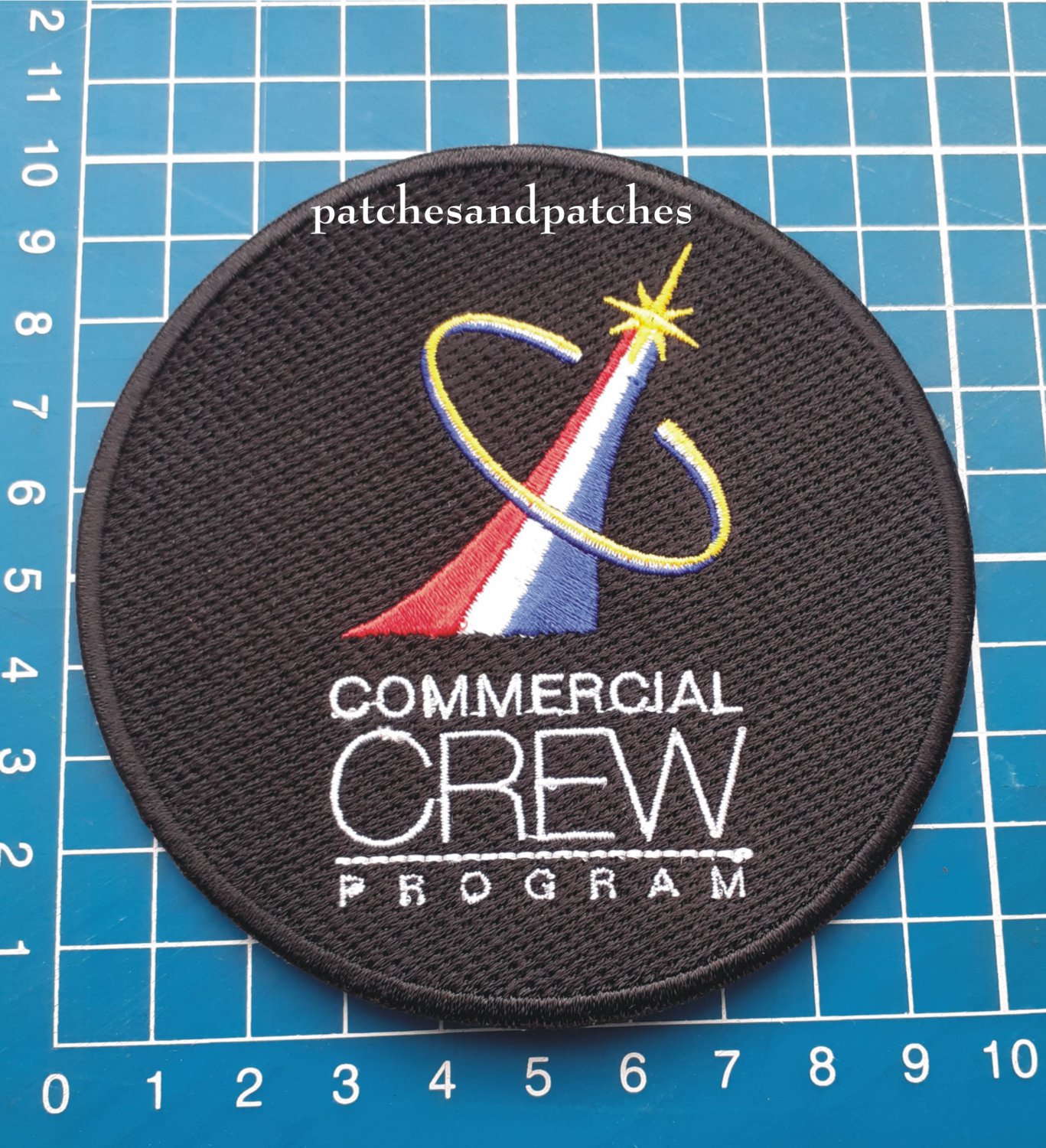 NASA SpaceX Commercial Crew Program Logo DM-2 Human First Flight sew on Patch