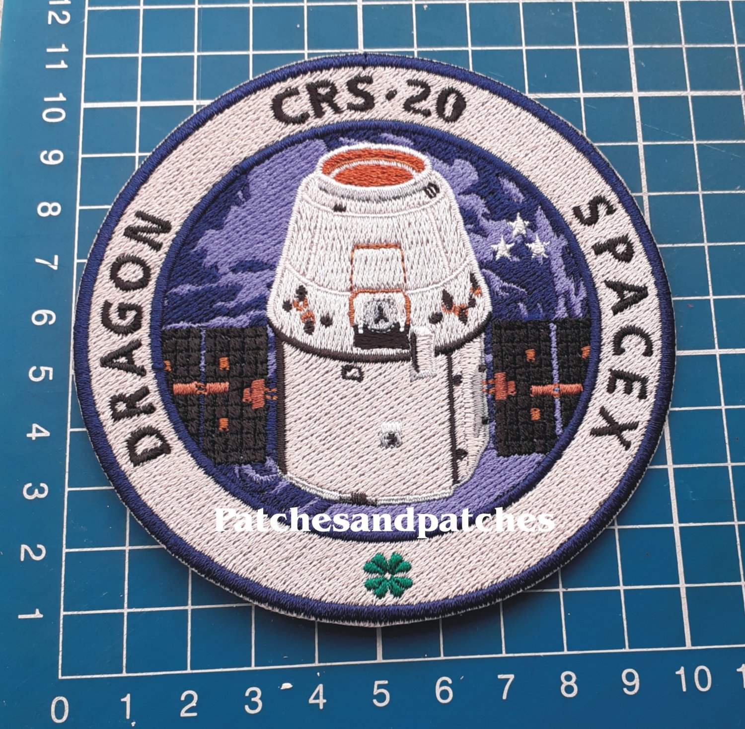 SpaceX Crew Dragon CRS-20 NASA Commercial Resupply Services Falcon 9 sew on Patch