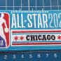 2020 NBA All Star Game logo Chicago L-Blue Basketball 4" Patch Jersey sew on