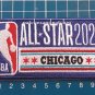 2020 NBA All Star Game logo Chicago Blue Basketball 4" Patch Jersey Embroidered